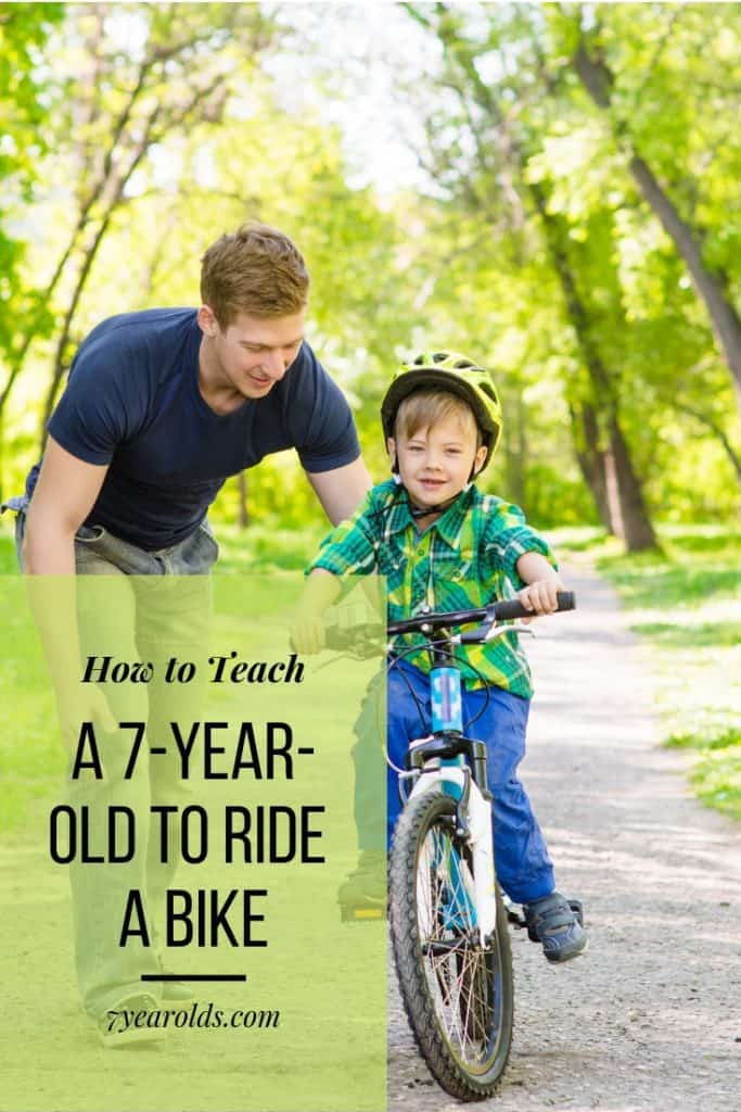 how to teach 7 year old to ride bike